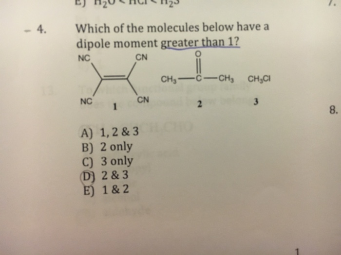 solved-which-of-the-molecules-below-have-a-dipole-moment-chegg