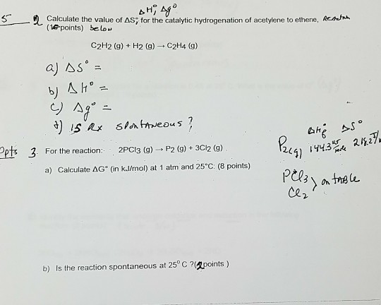 Solved calculate the value of S for the catalytic Chegg