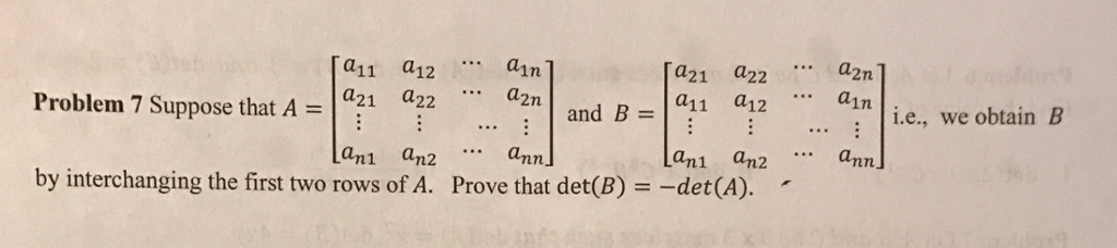 Solved Suppose That A = And B = I.e., We Obtain B By | Chegg.com