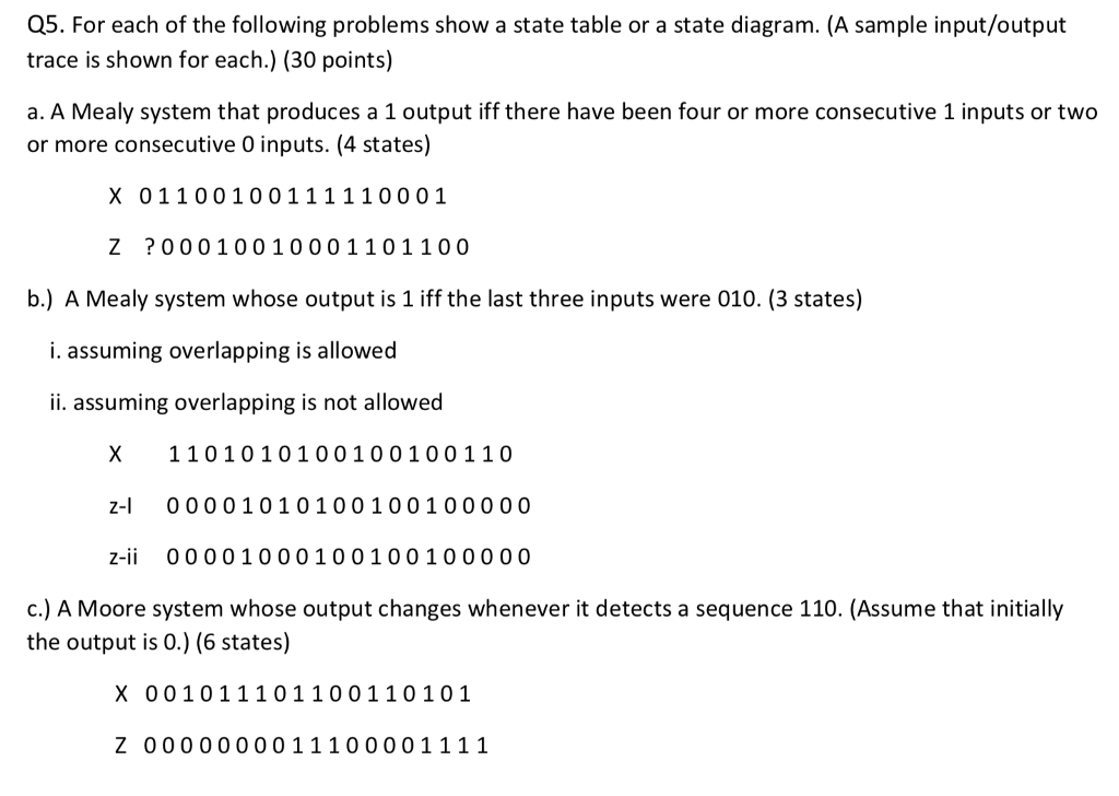 Solved Q5. For each of the following problems show a state | Chegg.com