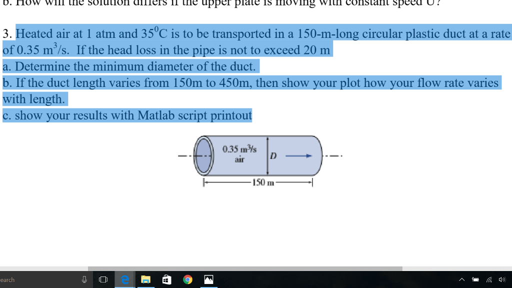 Solved Heated air at 1 atm and 35 degree C is to be | Chegg.com