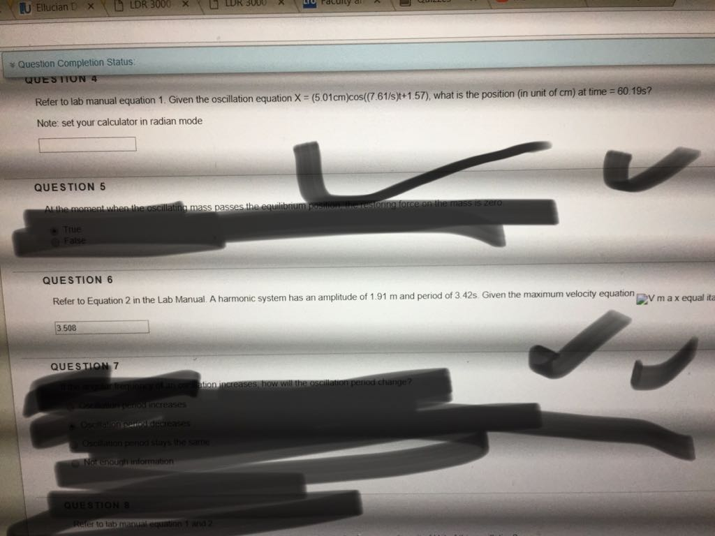 Solved Question Completion Status 110 601 Refer to lab