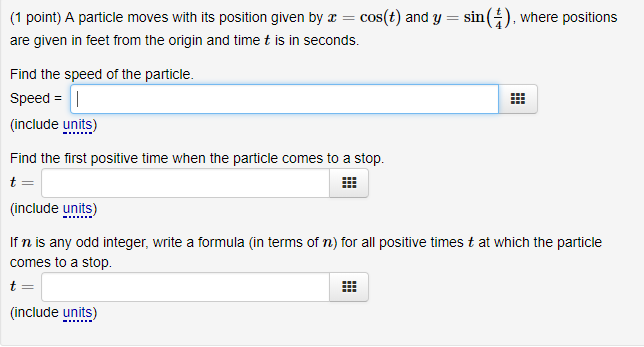 Solved and time t is in seconds. Find the speed of the | Chegg.com