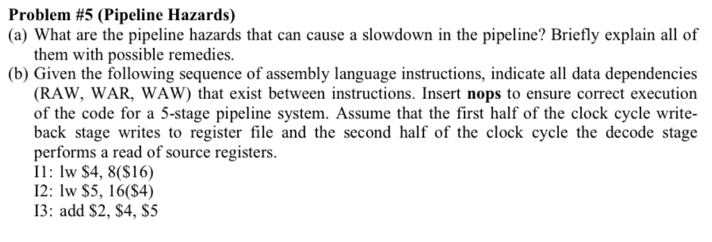 solved-problem-5-pipeline-hazards-a-what-are-the-chegg