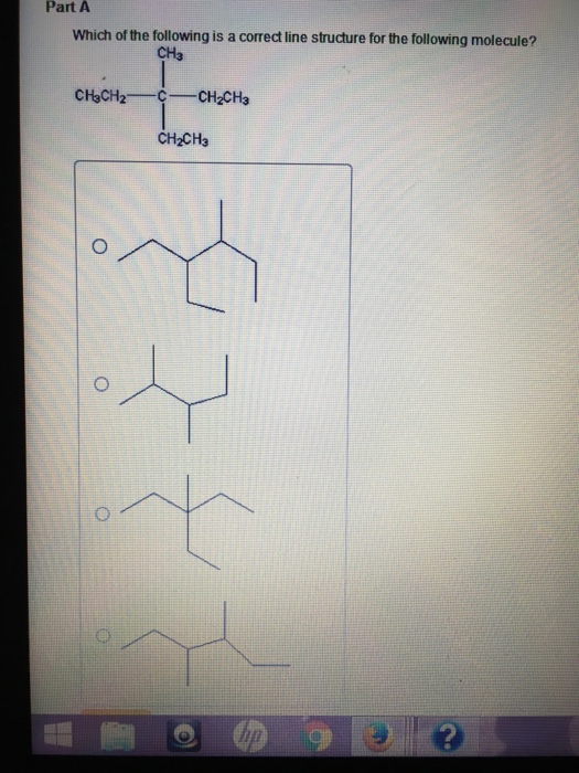 Solved Which of the following is a correct line structure | Chegg.com