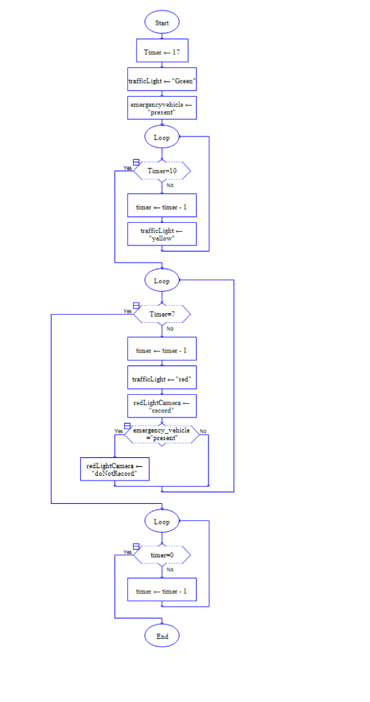 Solved Flowchart Error: Hello my scenario is about a timed | Chegg.com