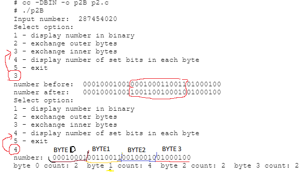 c binary assignment