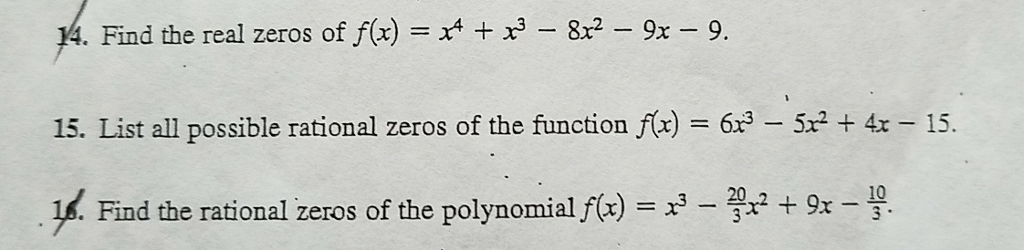 solved-14-find-the-real-zeros-of-f-x-x-x3-8r2-9x-chegg