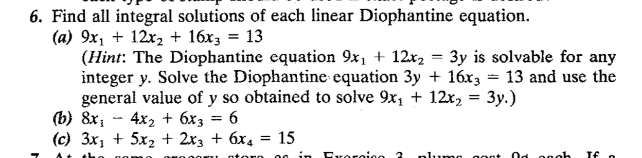 Solved Find All Integral Solutions Of Each Linear | Chegg.com