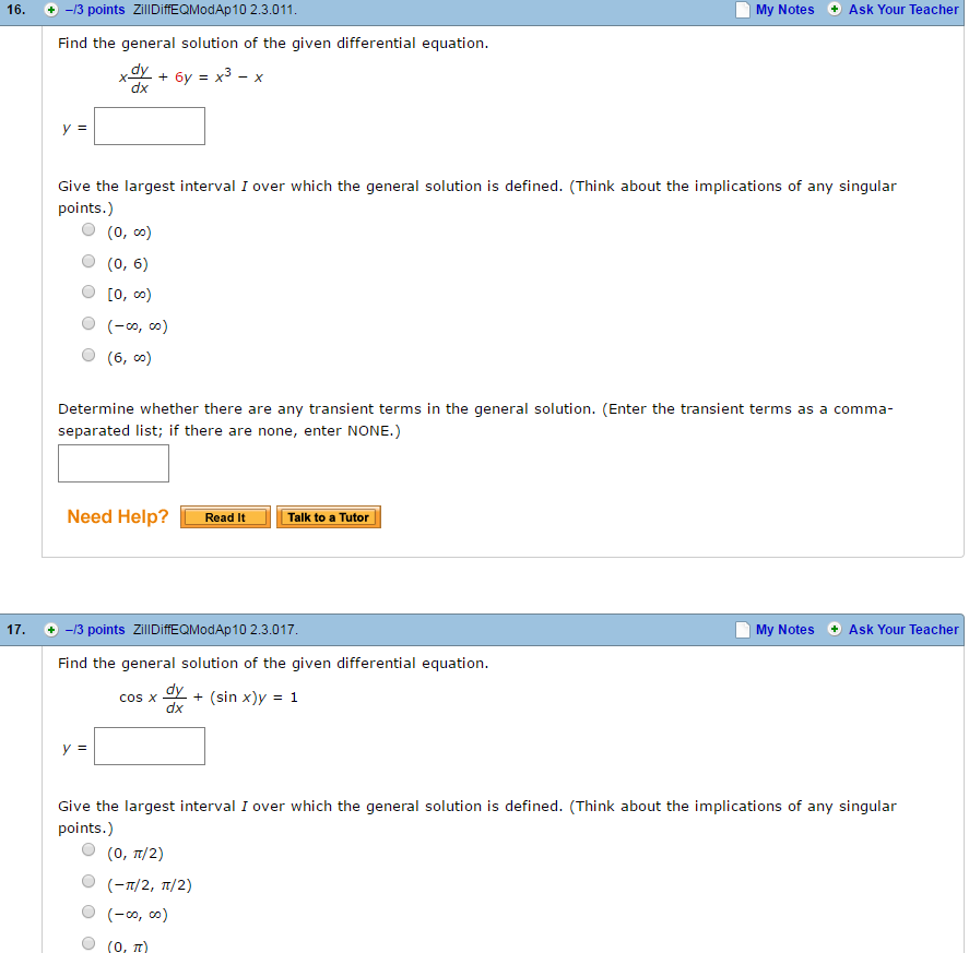 Solved Find the general solution of the given differential | Chegg.com
