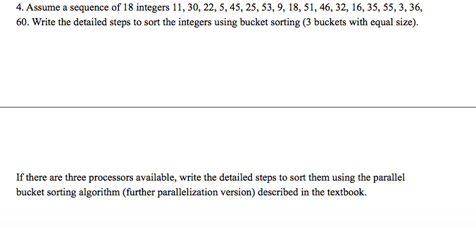 Solved 4. Assume a sequence of 18 integers 11, 30, 22, 5, | Chegg.com