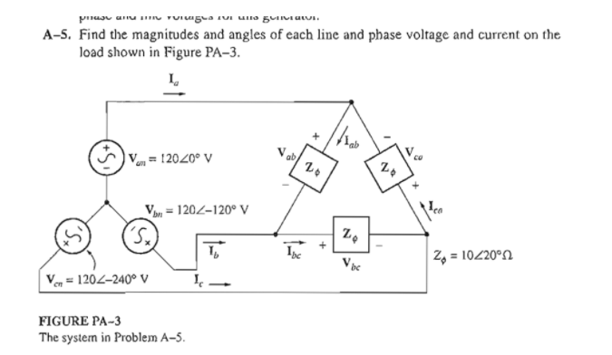 Solved A-S. Find the magnitudes and angles of each line and | Chegg.com