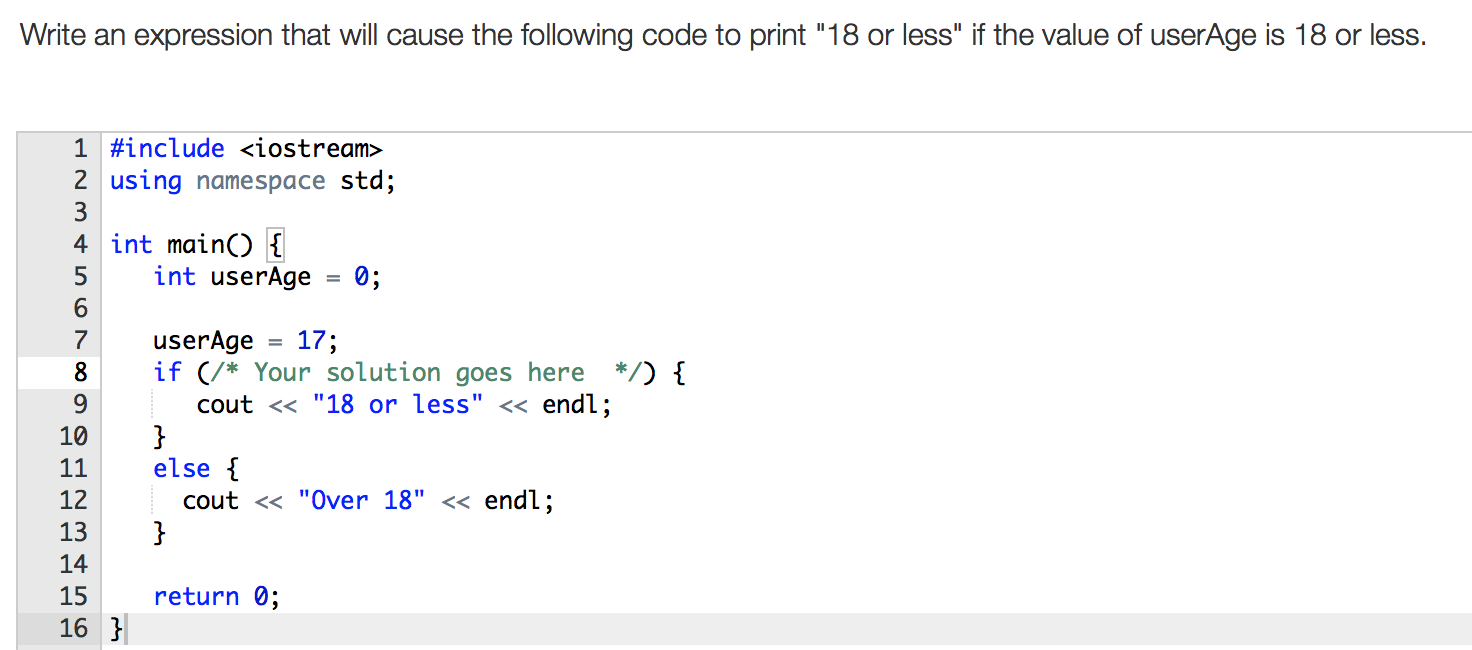 Solved Write an expression that will cause the following | Chegg.com