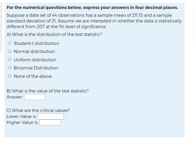Solved For the numerical questions below, express your | Chegg.com