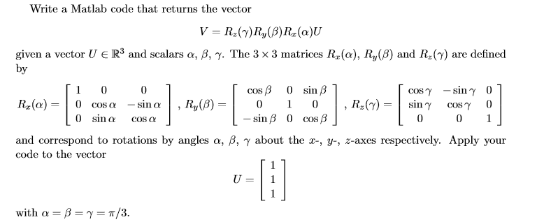 recursion in matlab return vector