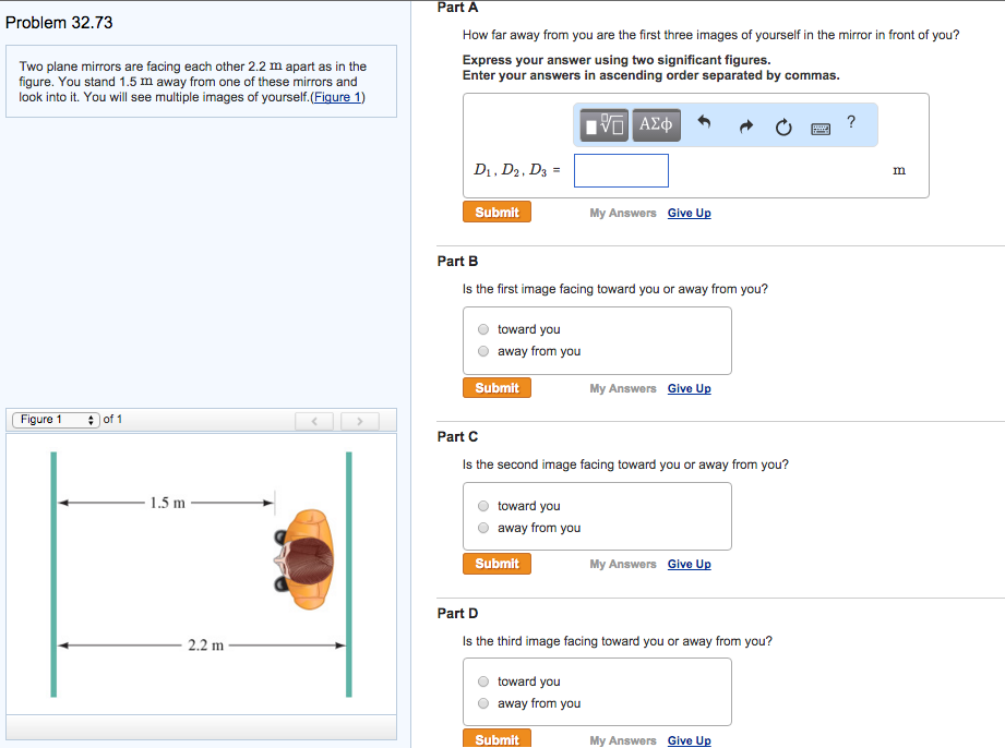 solved-two-plane-mirrors-are-facing-each-other-2-2-m-apart-chegg