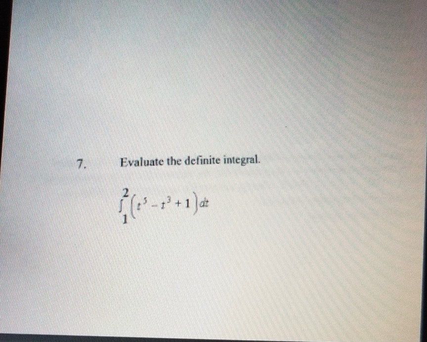 Solved 7. Evaluate the definite integral. 2 11 t | Chegg.com
