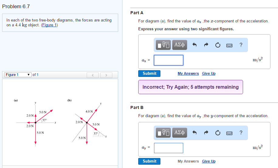 Solved In each of the two free-body diagrams, the forces are | Chegg.com