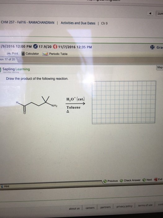 Solved Draw The Product Of The Following Reaction. | Chegg.com