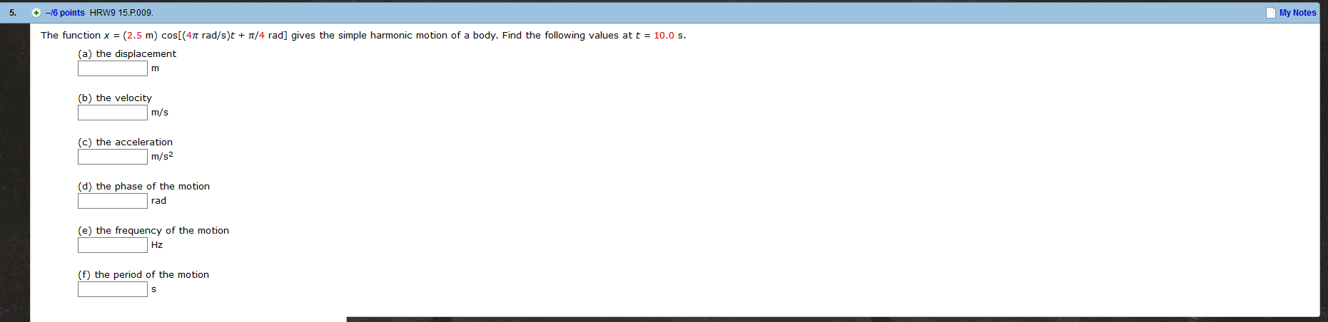 solved-the-function-x-2-5-m-cos-4-pi-rad-s-t-pi-4-chegg