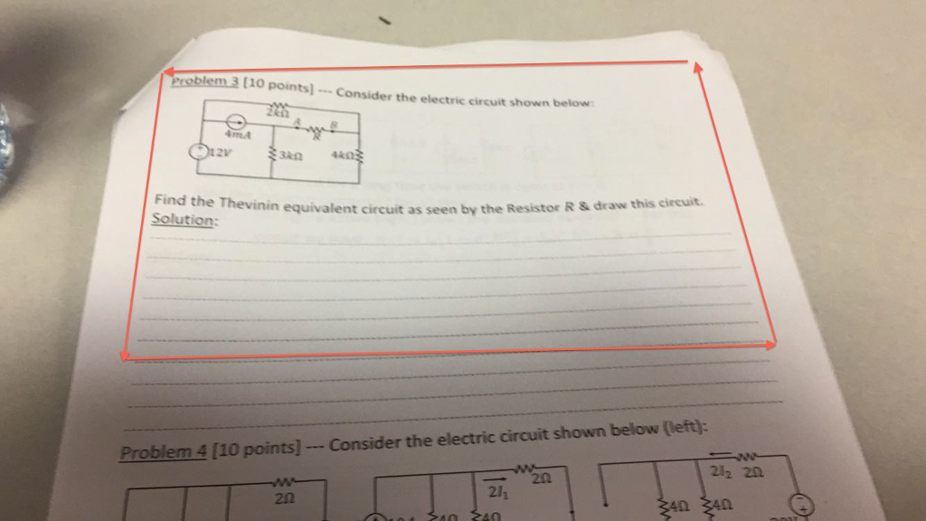Solved Consider the electric circuit shown below: Find the | Chegg.com