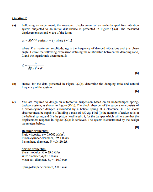 Solved uestion Following an experiment, the measured | Chegg.com