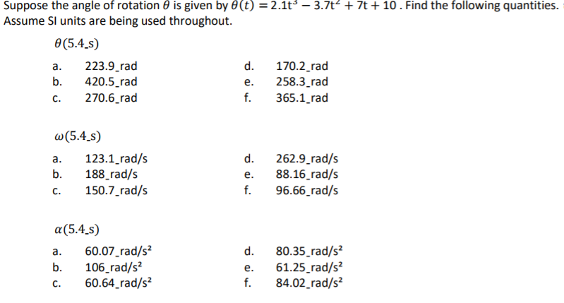 Solved Ind The Following Quantities Assume Si Units Are Chegg Solved Ind The Following Quantities Assume Si Units Are Chegg