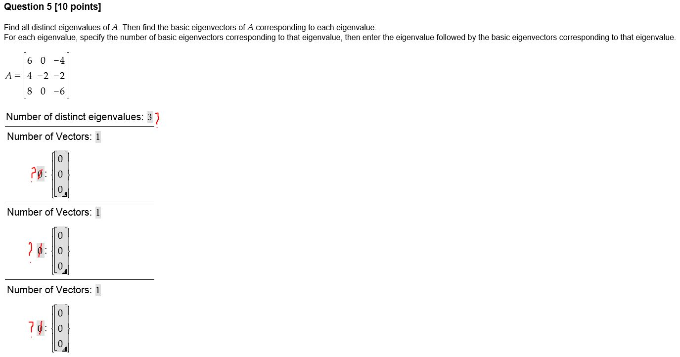 Distinct Eigenvalues Solved Find all distinct eigenvalues of A. Then find the | Chegg.com