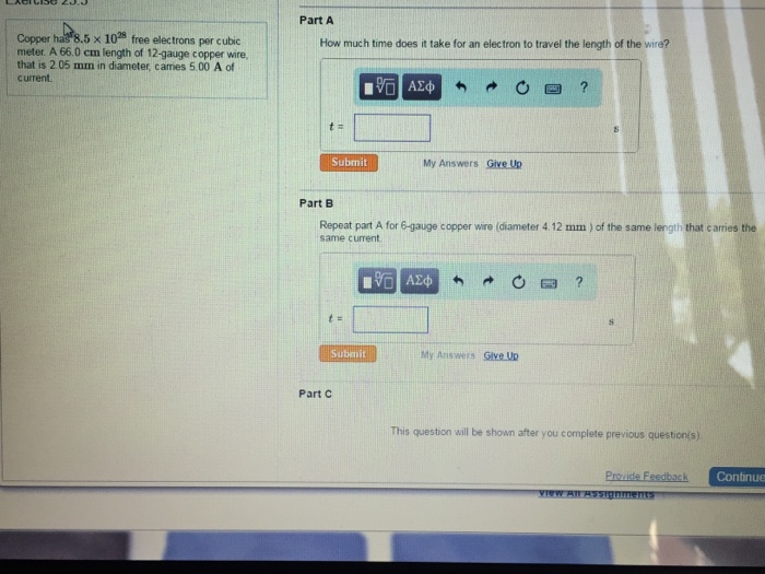 Solved Copper has 8.5 times 10^28 free electrons per cubic