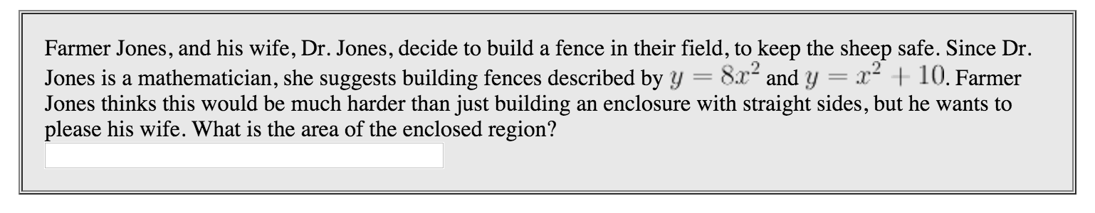 Solved Farmer Jones, and his wife, Jones, decide to build a | Chegg.com