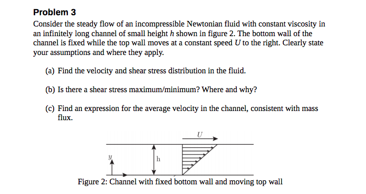 Solved Problem 3 Consider the steady flow of an | Chegg.com