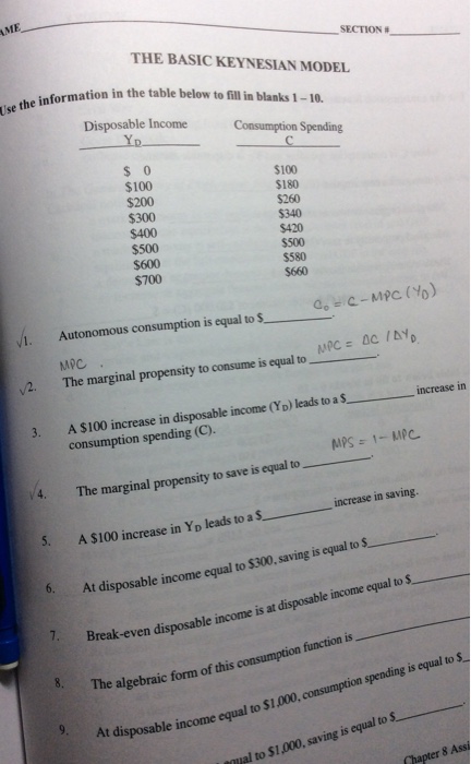 Solved Use the information in the table below to fill in | Chegg.com