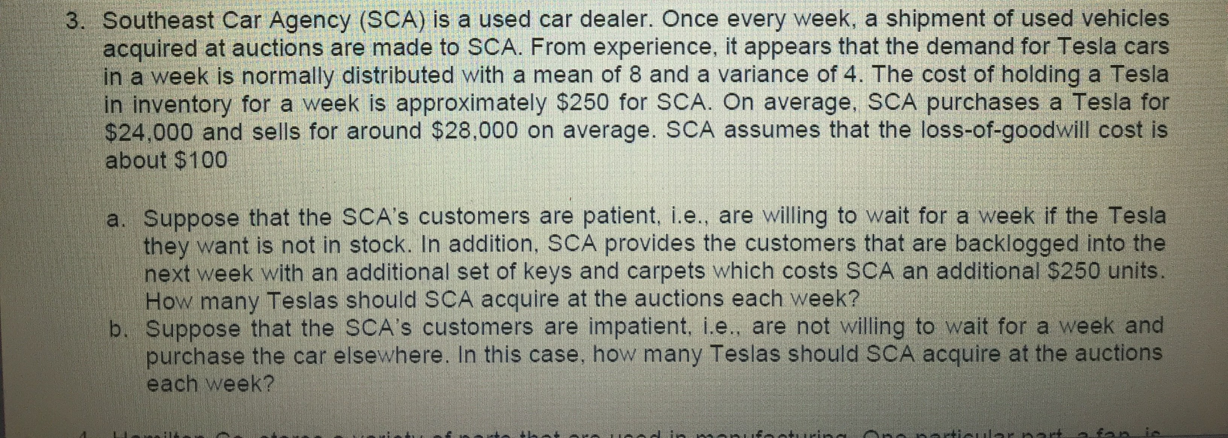 Southeast Car Agency (SCA) Is A Used Car Dealer. O
