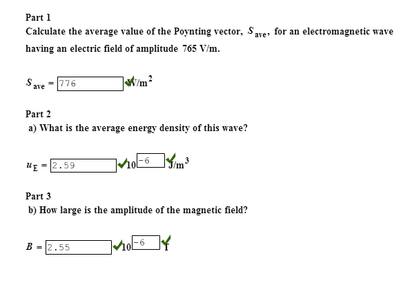 Solved Calculate the average value of the Poynting vector. | Chegg.com