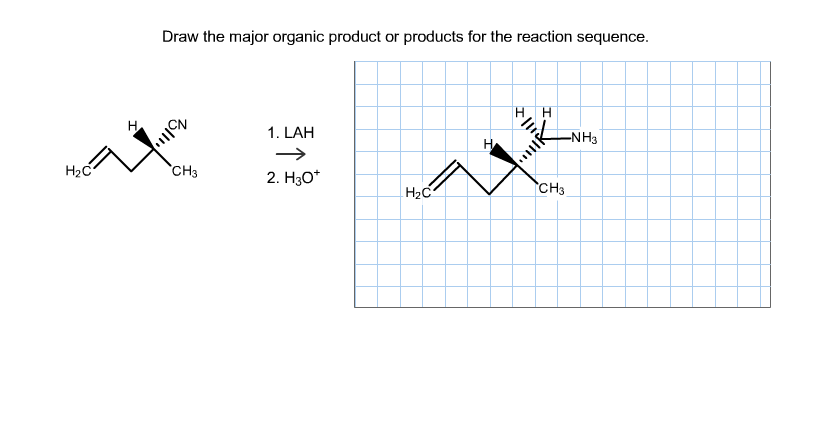 Solved Draw The Major Organic Product Or Products For The