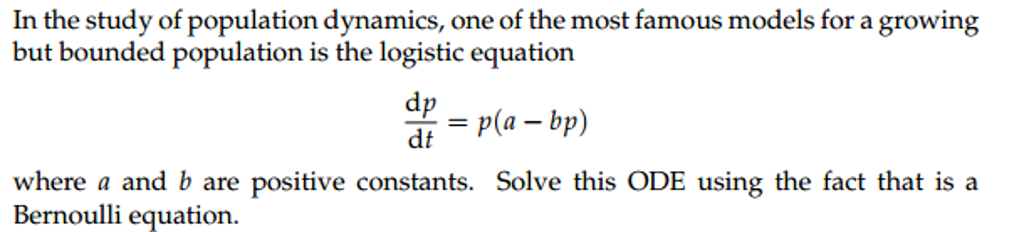 Solved In The Study Of Population Dynamics One Of The Most Chegg Solved In The Study Of Population Dynamics One Of The Most Chegg