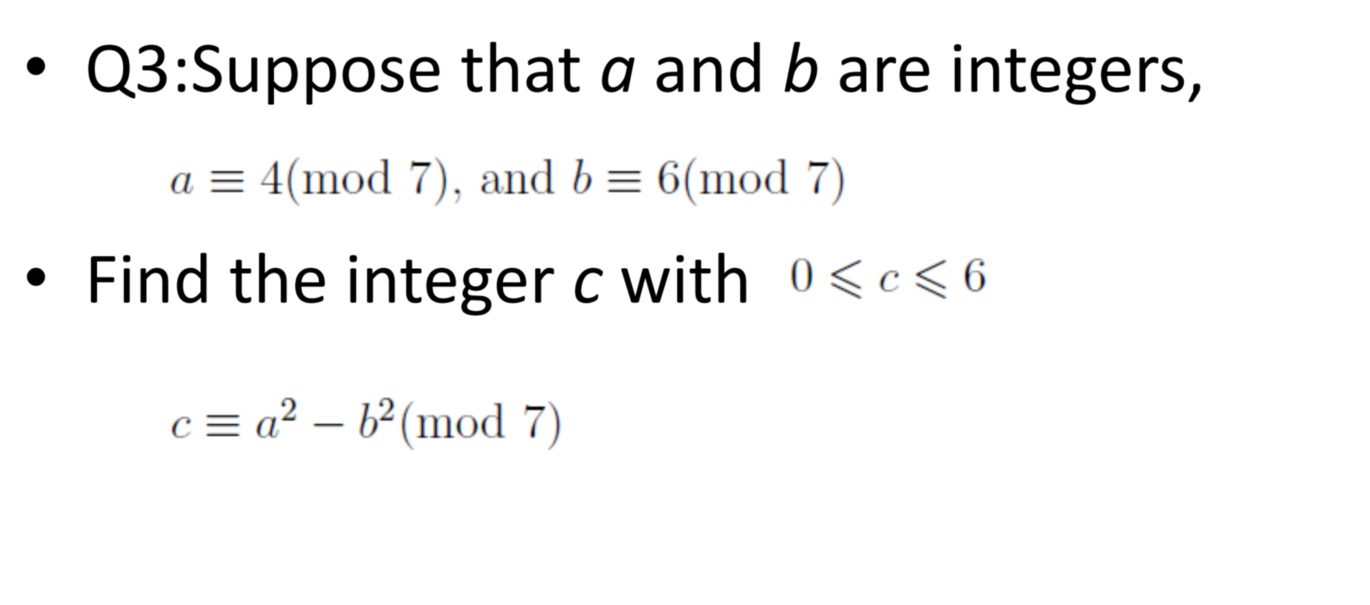 Solved Suppose That A And B Are Integers, A Implies 4(mod | Chegg.com