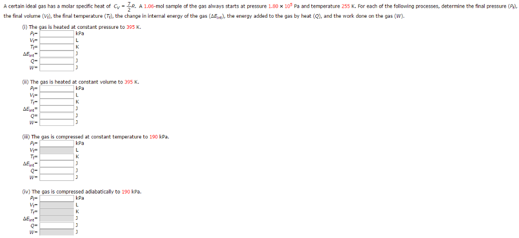 Solved Question 16 The Ideal Gas Law Predicts That The Molar Chegg Com