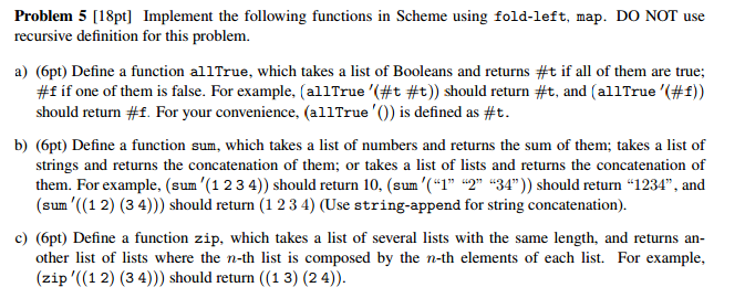 Solved Scheme Programming Langue PLEASE DO ALL PARTS AND | Chegg.com