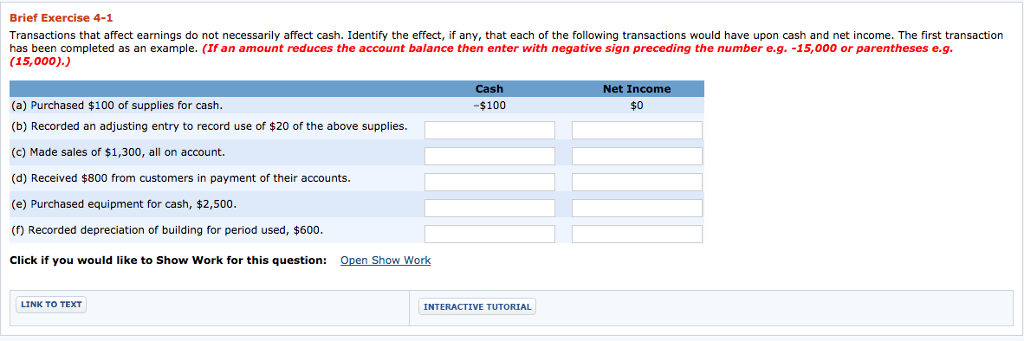 Solved Transactions that affect earnings do not necessarily | Chegg.com