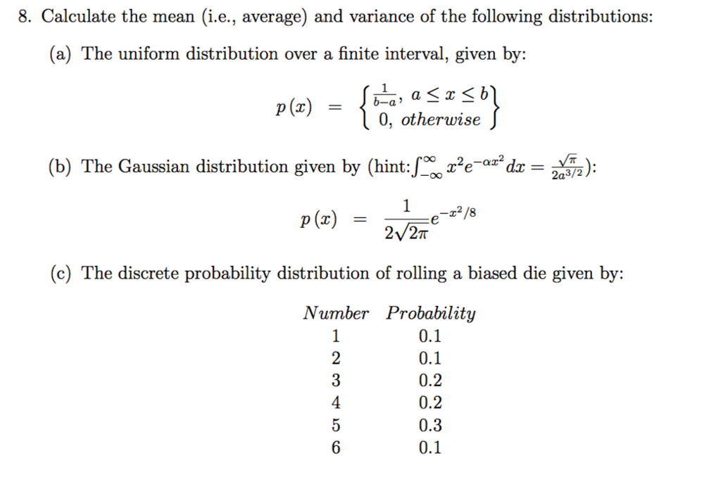 solved-8-calculate-the-mean-i-e-average-and-variance-of-chegg