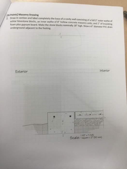 Solved Draw in section and label completely the base of a | Chegg.com