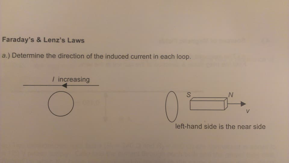 Solved Faraday's & Lenz's Laws a.) Determine the direction