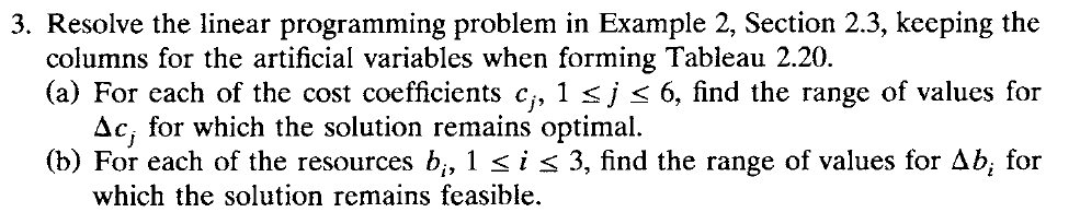 3. Resolve the linear programming problem in Example | Chegg.com