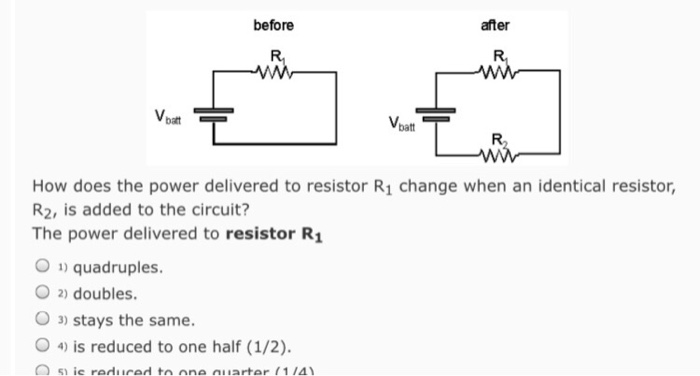 Solved How does the power delivered to resistor R_1 change | Chegg.com