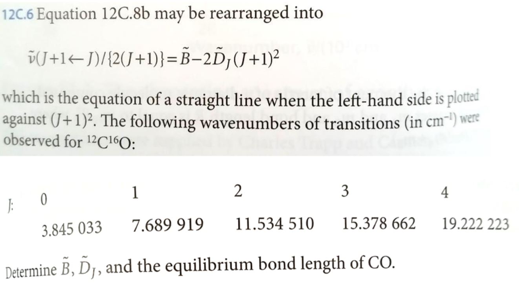 Solved 2C.6 Equation 12C.8b may be rearranged into DU+1)/ | Chegg.com