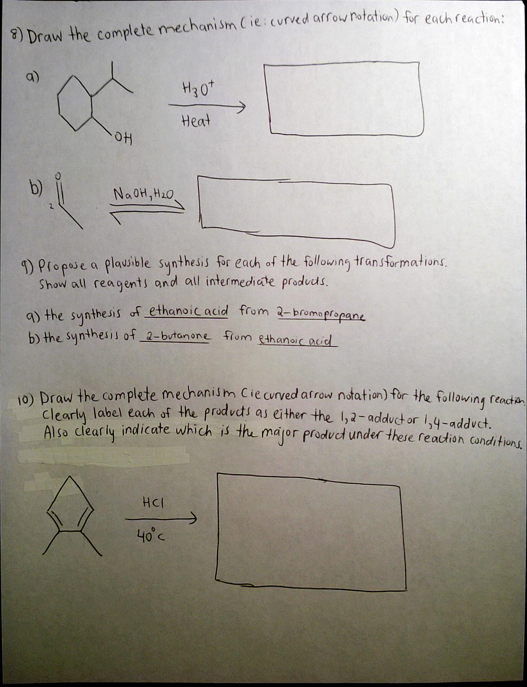 Draw A Mechanism For The Following Transformation - 8xtdynd