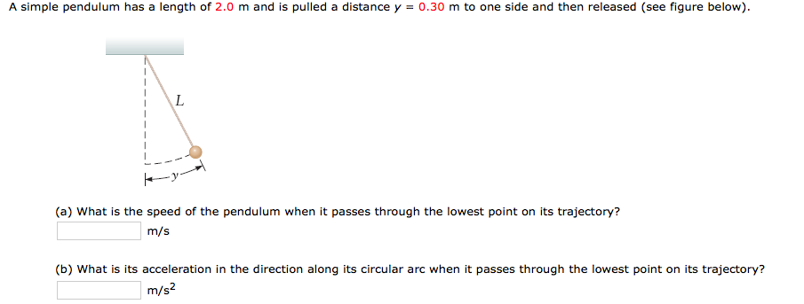 solved-a-simple-pendulum-has-a-length-of-2-0-m-and-is-pulled-chegg