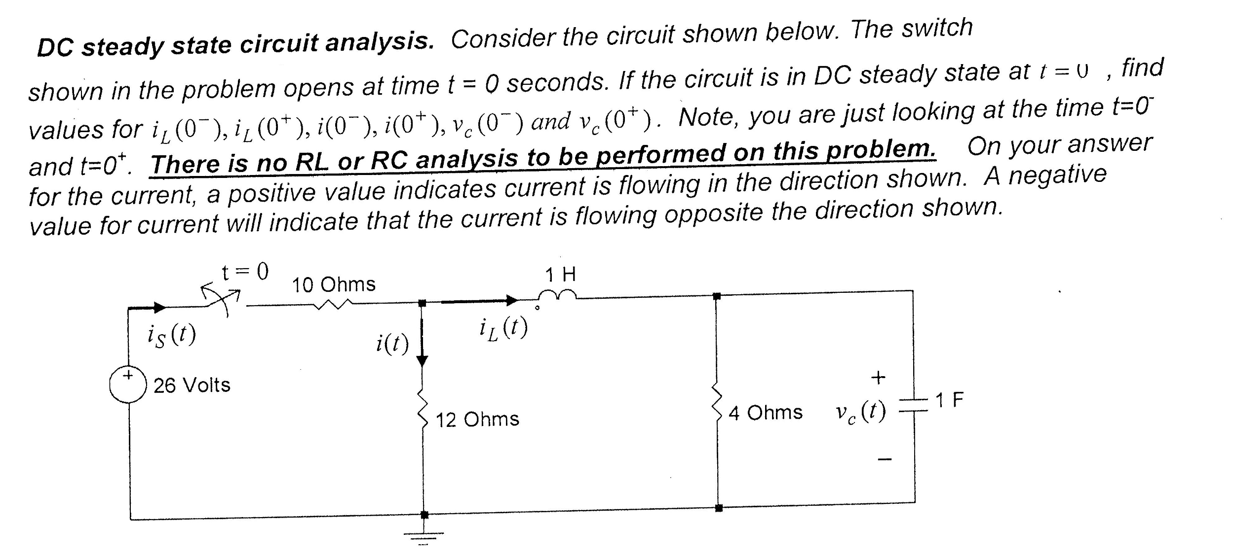 Solved Consider the circuit shown below. The switch shown in