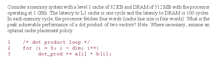 Solved Consider a memory system with a level 1 cache of 32 | Chegg.com